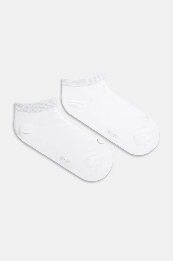 Čarape Calvin Klein 2-pack print bijela 701230614.NOS