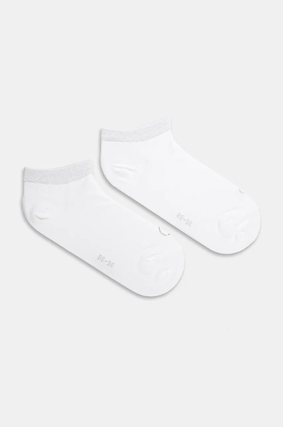 Čarape Calvin Klein 2-pack print bijela 701230614.NOS