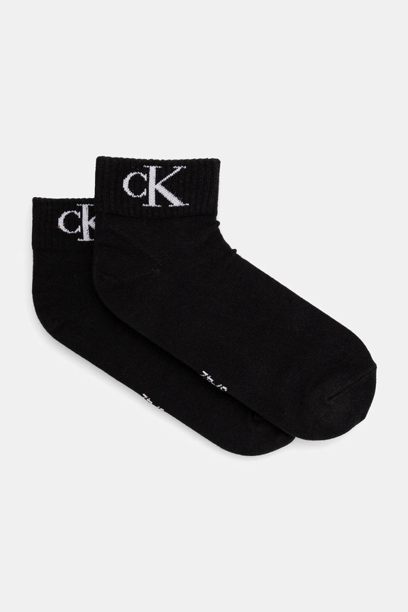 Ponožky Calvin Klein Jeans 2-pak krátke ponožky čierna 701228813.NOS