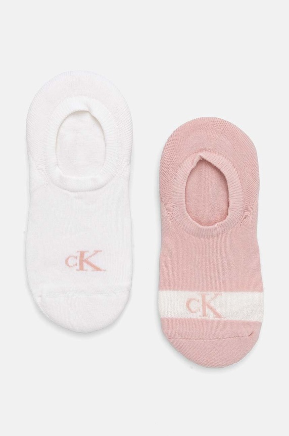 Calvin Klein Jeans skarpetki 2-pack skarpetki krótkie różowy 701230601.NOS