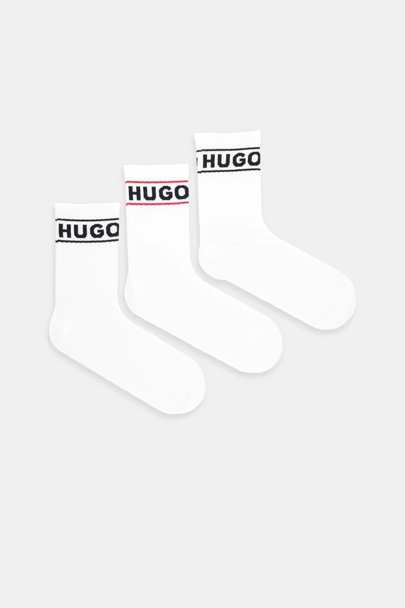 HUGO skarpetki 3-pack 3P QSRIB SPORTY CC W skarpetki długie biały 50517669