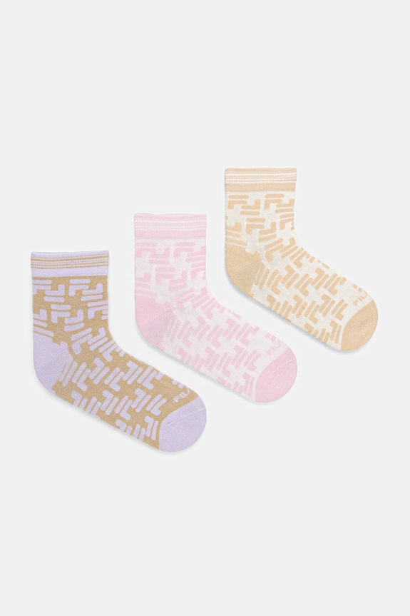 Ponožky Fila 3-pack dlouhé ponožky béžová F3613