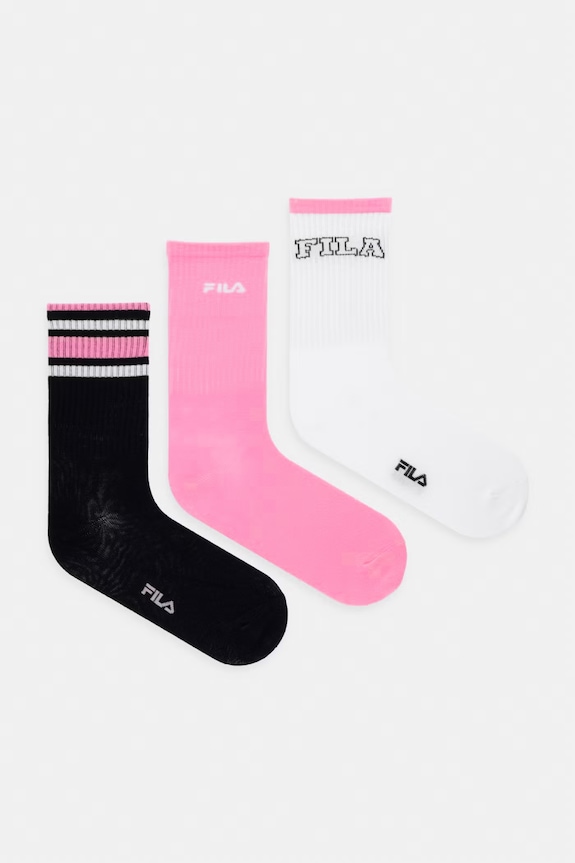 Fila șosete de pentru femei, cu bumbac pachet de 3 roz F5801