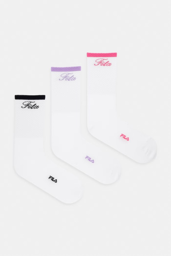 Fila skarpety damskie 3-pack biały F5803