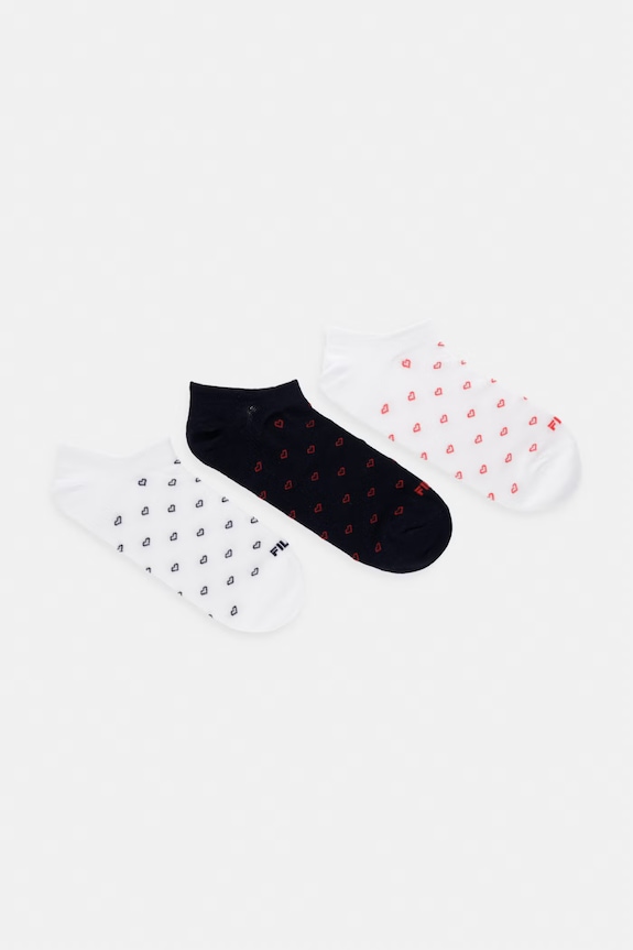 Fila șosete de pentru femei, din bumbac pachet de 3 alb F1156