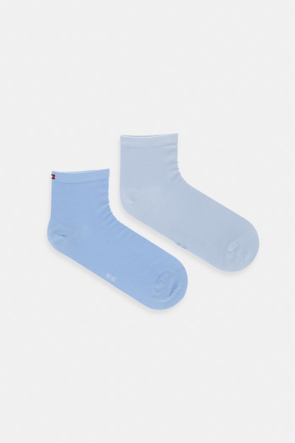 Tommy Hilfiger skarpety damskie z bawełną 2-pack niebieski 373001001