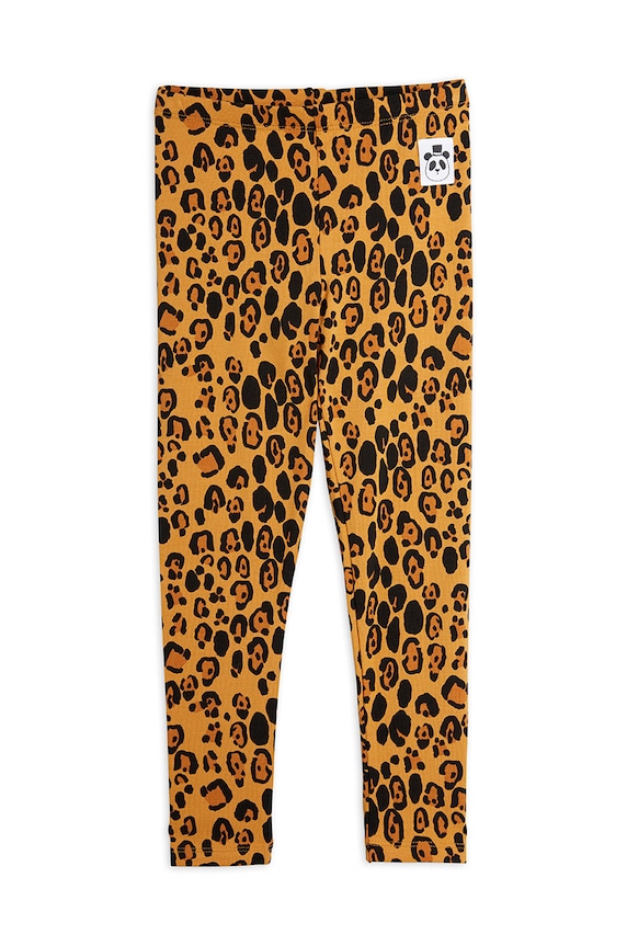 Mini Rodini legginsy dziecięce wzorzyste beżowy 1000001013.NOS