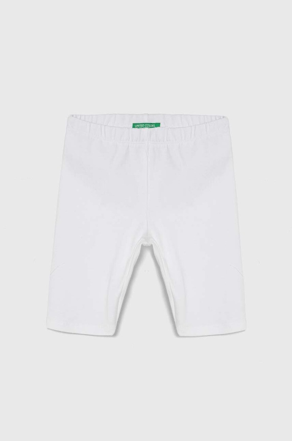 Detské legíny United Colors of Benetton melanž biela 3MT1GF01M.P.Continuativ