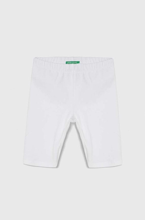 Detské legíny United Colors of Benetton melanž biela 3MT1GF01M.P.Continuativ
