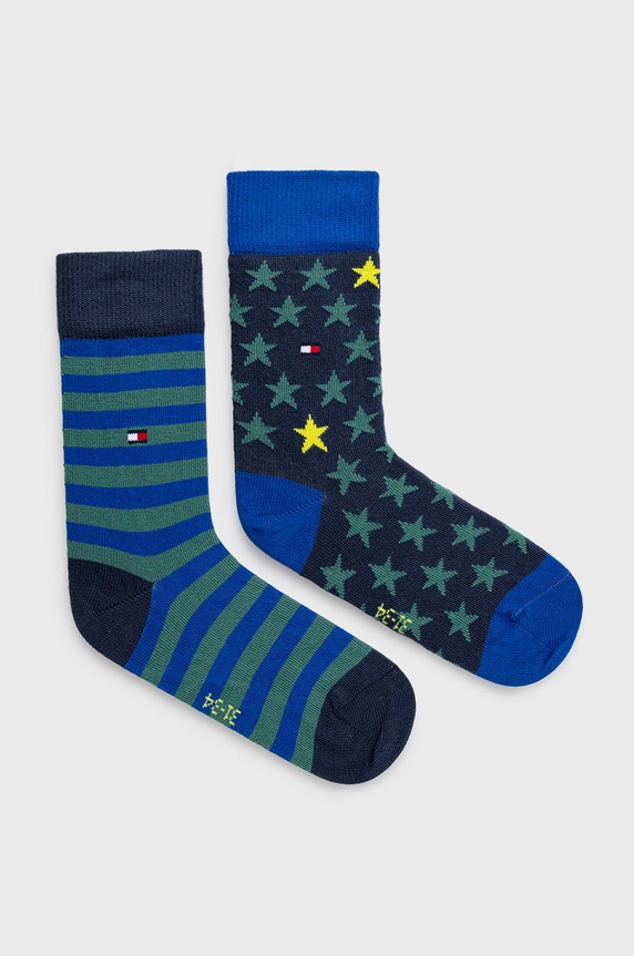 Tommy Hilfiger skarpetki dziecięce (2-pack) skarpetki długie zielony 100000816