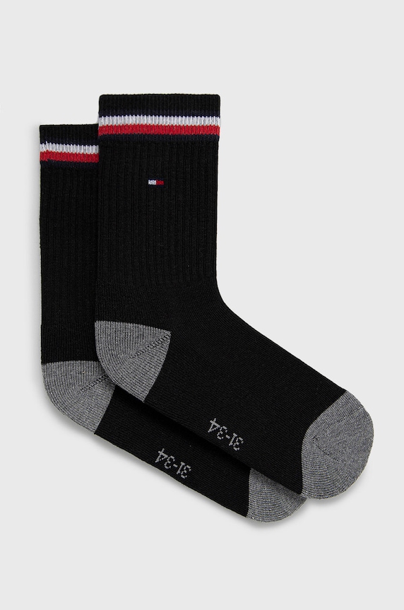 Chłopiec Tommy Hilfiger skarpetki dziecięce 2-pack 100001500 czarny