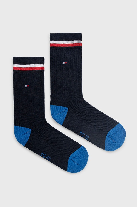 Tommy Hilfiger Skarpetki dziecięce (2-pack) skarpetki długie granatowy 100001500.NOS