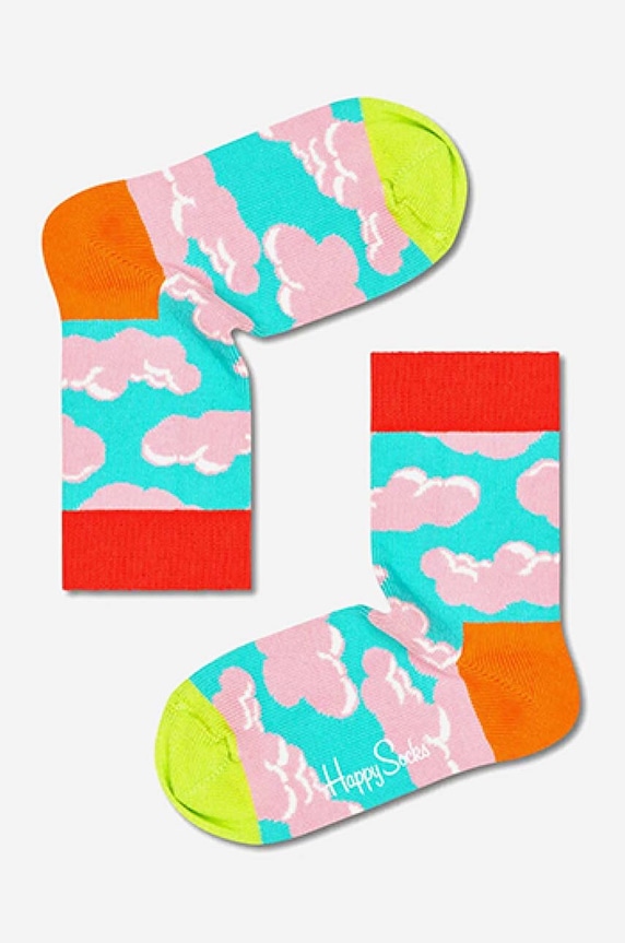 Dječje čarape Happy Socks Clouds visoke čarape šarena KCLO01.6000