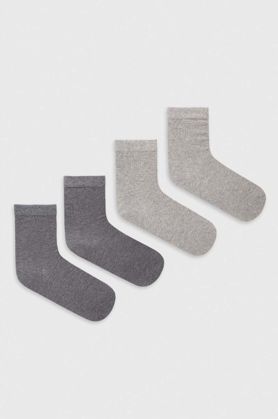 United Colors of Benetton sosete copii 4-pack sosete lungi gri 6GRD07028.G.CONTINUATIV
