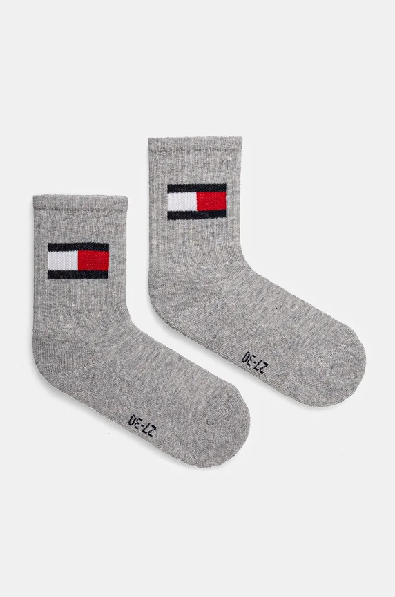 Ponožky Tommy Hilfiger 2-pak dlhé ponožky sivá 701229940.9BYH