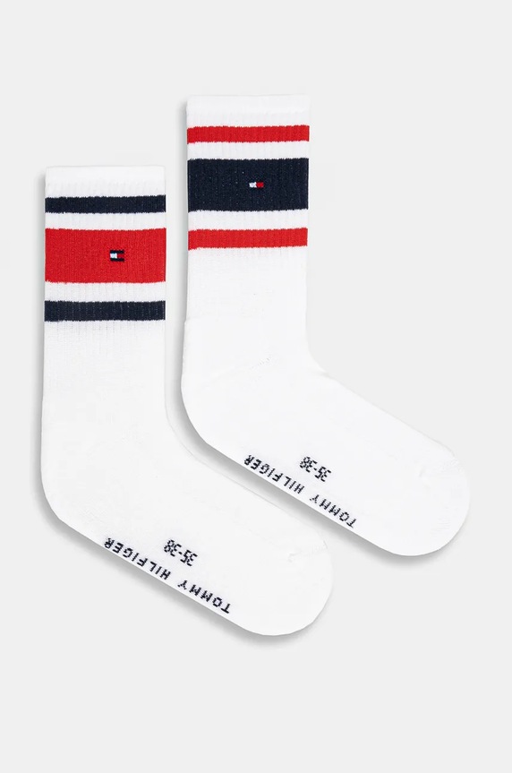 Detské ponožky Tommy Hilfiger 2-pak dlhé ponožky biela 701229942.9BYH