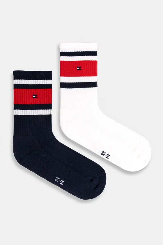 Detské ponožky Tommy Hilfiger 2-pak dlhé ponožky tmavomodrá 701229942.9BYH