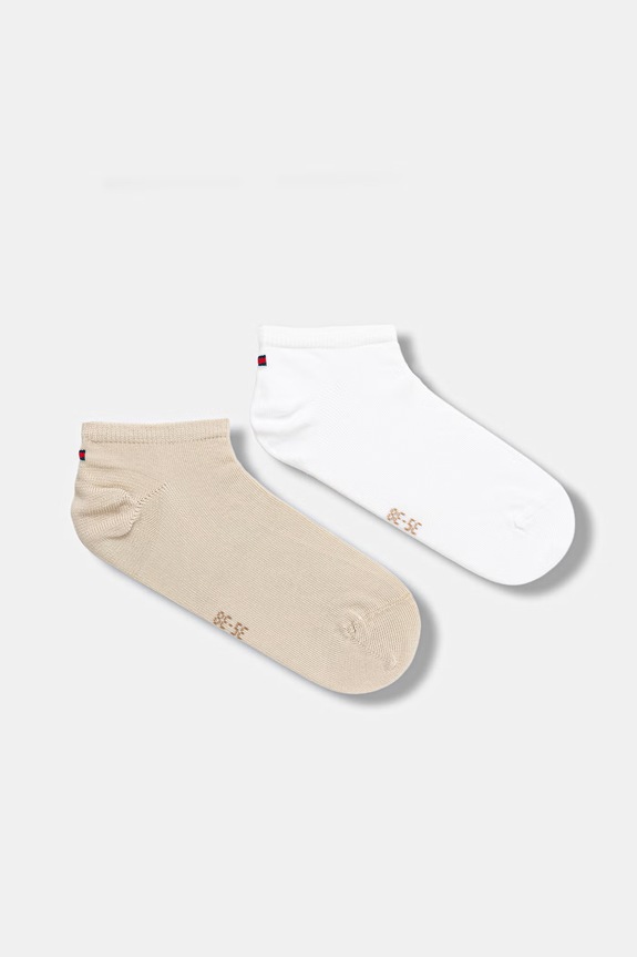 Dječje čarape Tommy Hilfiger 2-pack bež 301390.PPY2