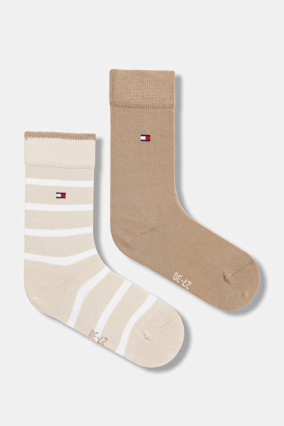 Dječje čarape Tommy Hilfiger 2-pack bež 701229939.PPY2