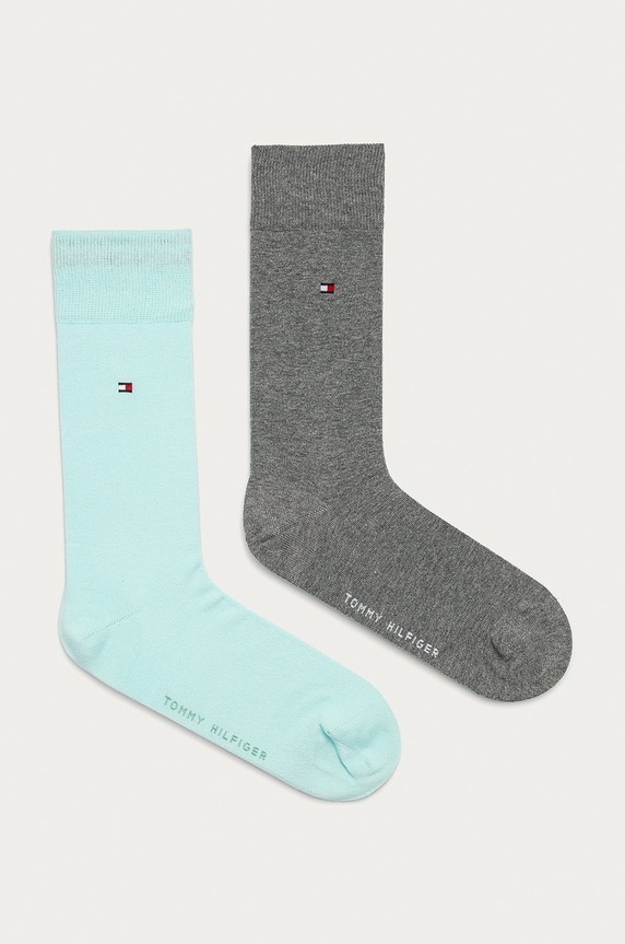 Tommy Hilfiger skarpetki 2-pack skarpetki długie turkusowy 371111