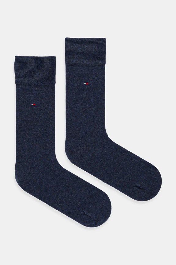 Κάλτσες Tommy Hilfiger 2-pack εμπριμέ σκούρο μπλε 371111.