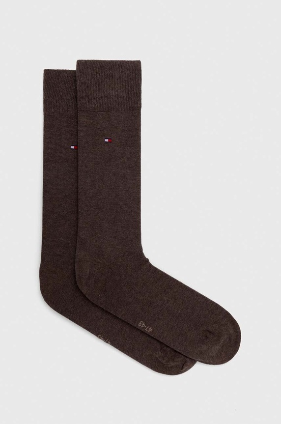 Tommy Hilfiger skarpetki 2-pack skarpetki długie brązowy 371111.