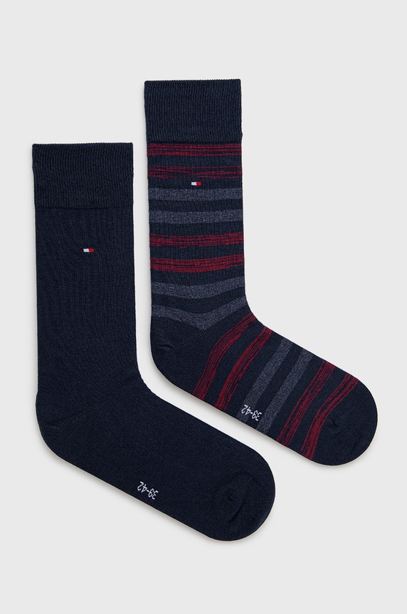 Tommy Hilfiger skarpetki (2-pack) skarpetki długie granatowy 472001001