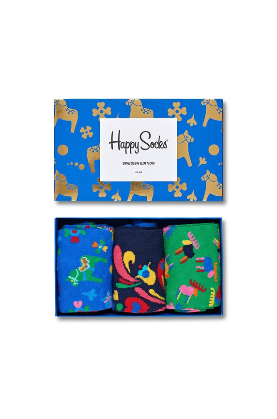 Happy Socks - Zokni (3 db) kék XSWE08.6000.M