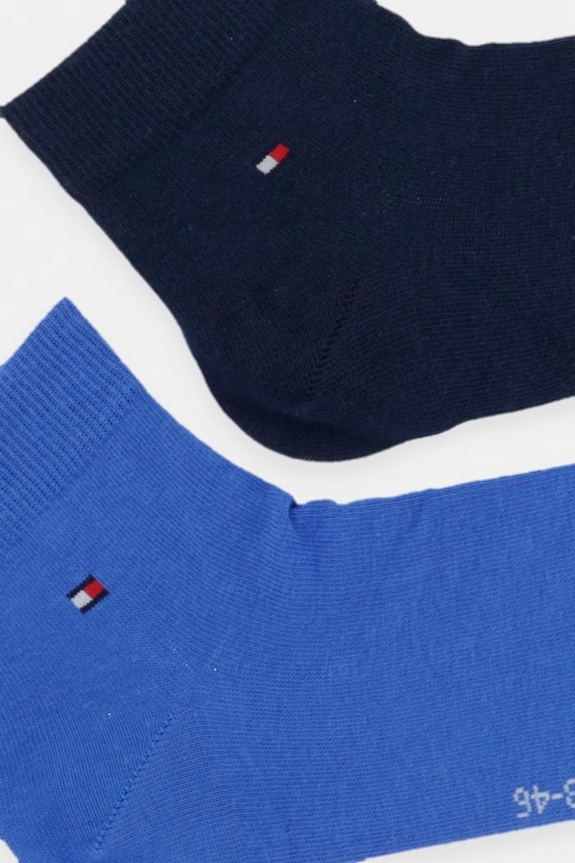 Tommy Hilfiger skarpety męskie z bawełną 2-pack 342025001 niebieski AA00