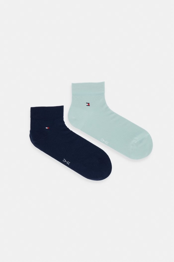 Tommy Hilfiger skarpety męskie z bawełną 2-pack zielony 342025001