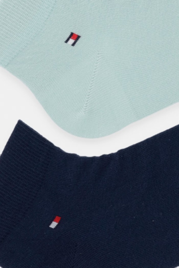 Tommy Hilfiger skarpety męskie z bawełną 2-pack 342025001 zielony AA00