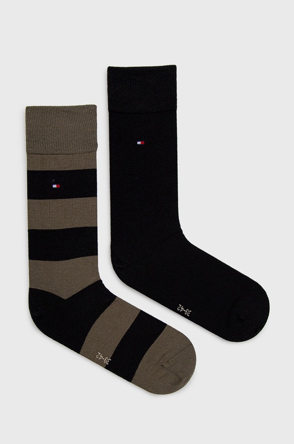 Tommy Hilfiger κάλτσες (2-pack) 342021001 εμπριμέ πράσινο 342021001