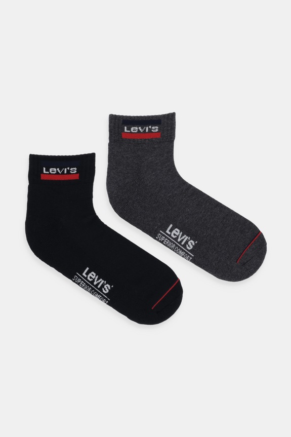 Levi's - Skarpetki (2 pack) skarpetki krótkie czarny 37157.0148