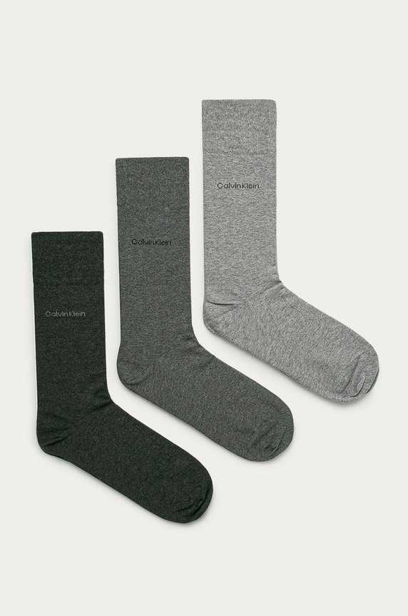 Calvin Klein - Skarpetki (3-pack) skarpetki długie szary 100001752.NOS
