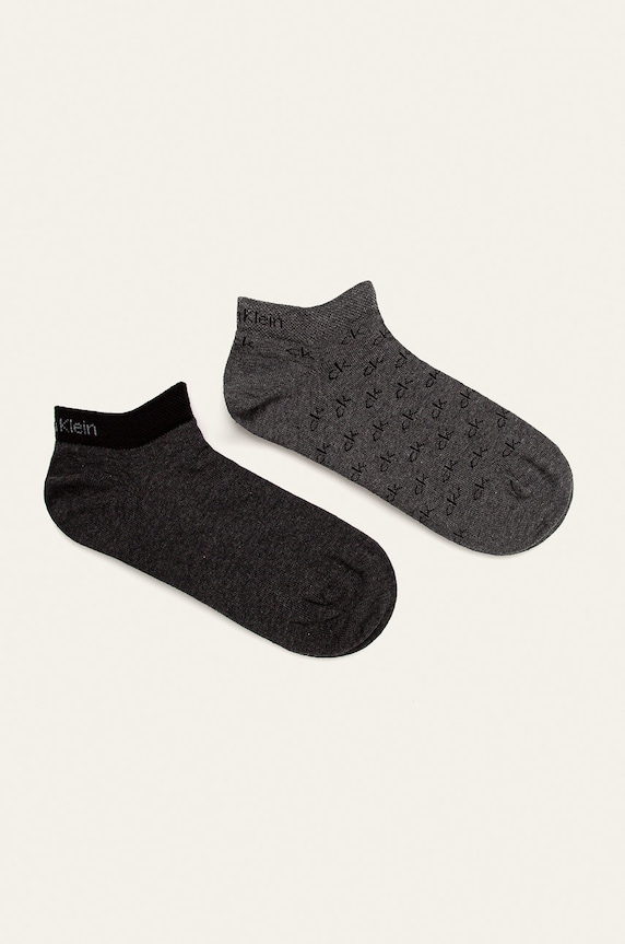 Calvin Klein - Skarpetki (2-pack) drobny wzór szary 100001762.NOS