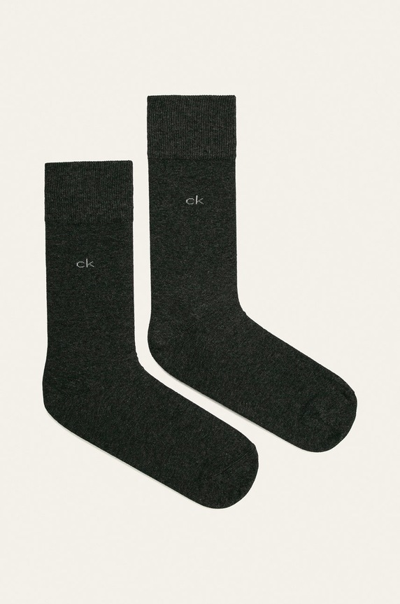 Calvin Klein - Skarpetki (2-pack) skarpetki długie szary 100001876.NOS