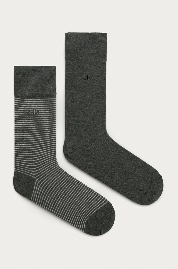 Calvin Klein - Skarpetki (2-pack) skarpetki długie szary 100001891.NOS