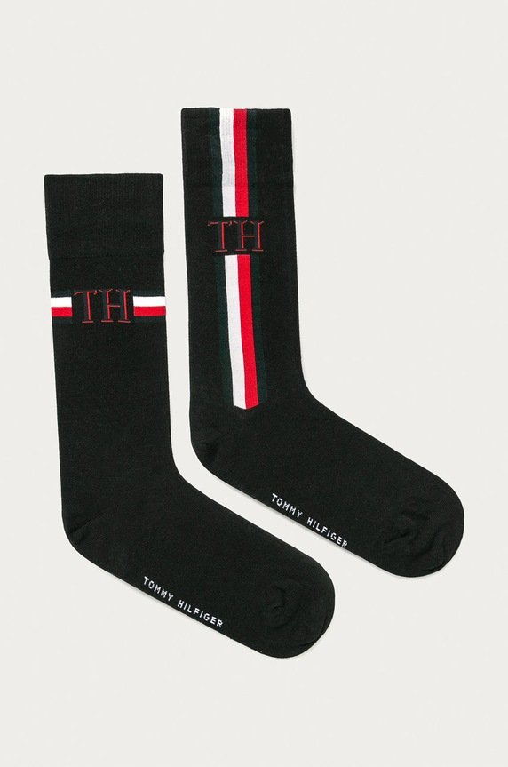 Tommy Hilfiger - Κάλτσες (2-pack) ψηλές κάλτσες μαύρο 100001492