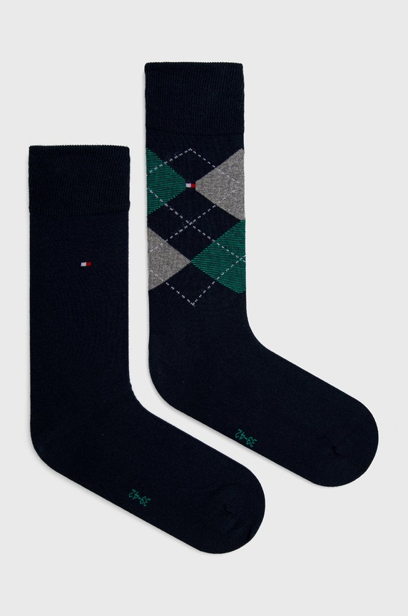 Ponožky Tommy Hilfiger dlhé ponožky tmavomodrá 100001495.NOS