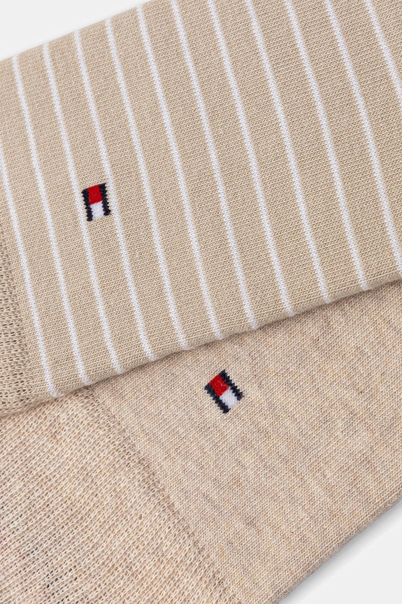Tommy Hilfiger skarpety męskie z bawełną 2-pack 100001496.NOS beżowy AA00