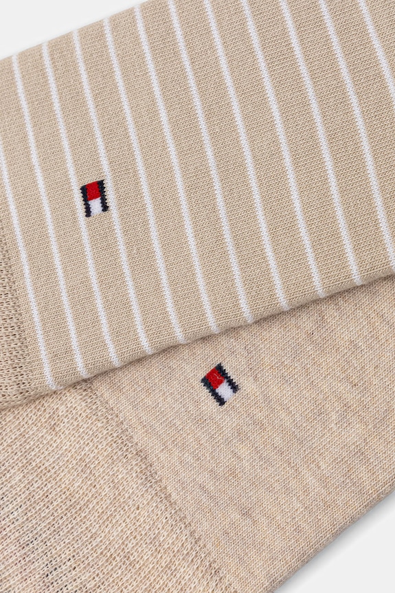 Tommy Hilfiger skarpety męskie z bawełną 2-pack 100001496.NOS beżowy AA00