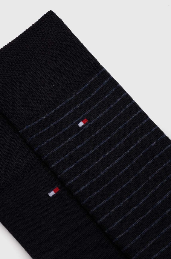 Tommy Hilfiger skarpety męskie z bawełną 2-pack 100001496.NOS granatowy AA00