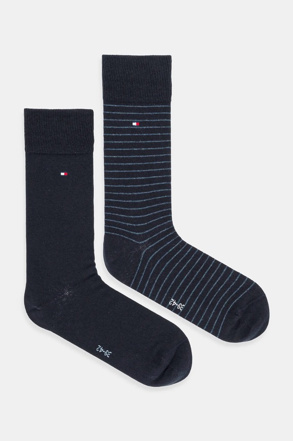 Tommy Hilfiger zokni 2 pár hosszúszárú zokni sötétkék 100001496.NOS