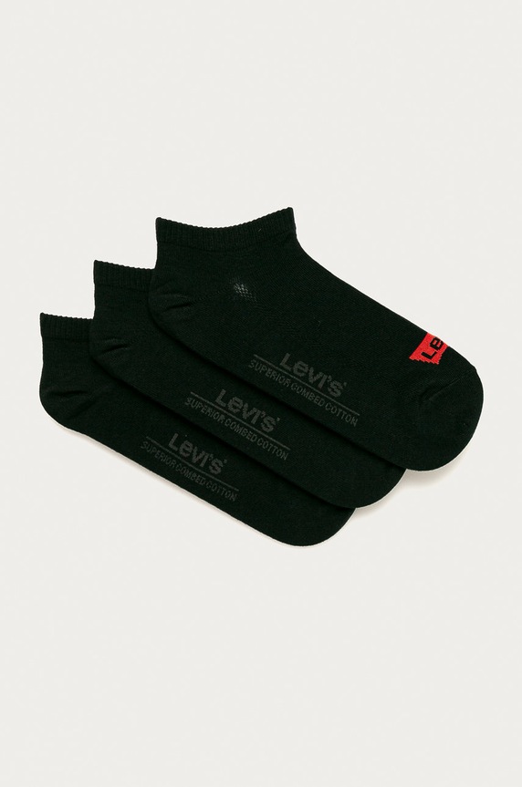 Levi's șosete scurte (3-pack) sosete scurte negru 37157.0175