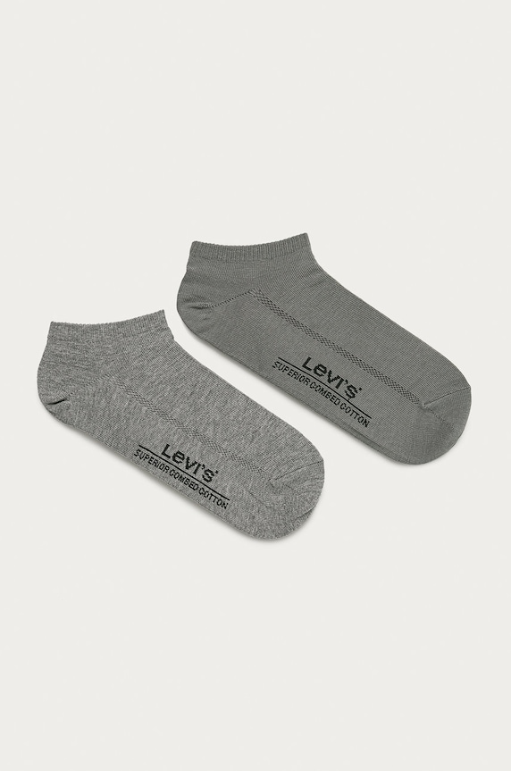 Levi's - Sosete scurte (2-pack) sosete scurte gri 37157.0197