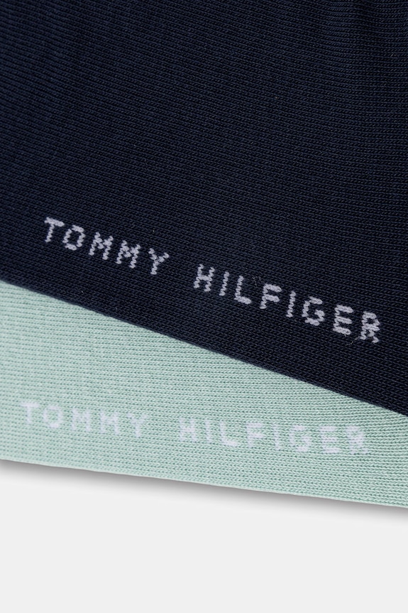 Tommy Hilfiger skarpety stopki męskie z bawełną 2-pack 342023001.NOS zielony AA00