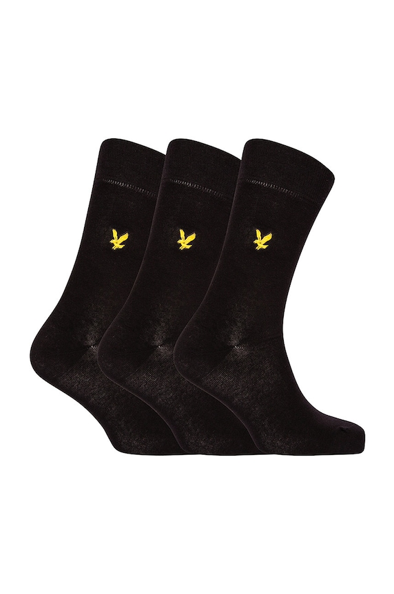 Lyle & Scott - Skarpety ANGUS (3-PACK) skarpetki długie czarny ANGUS.5003
