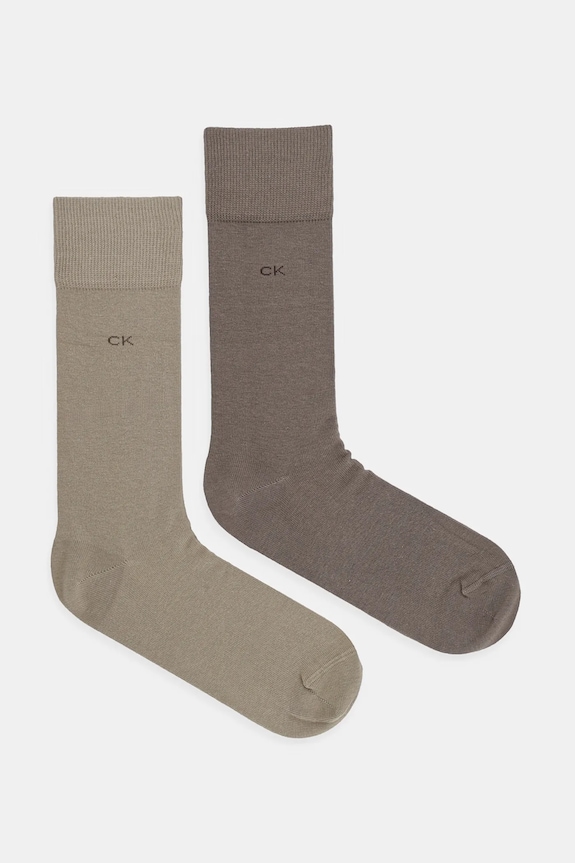 Ponožky Calvin Klein 2-pack hnědá 701218631.NOS