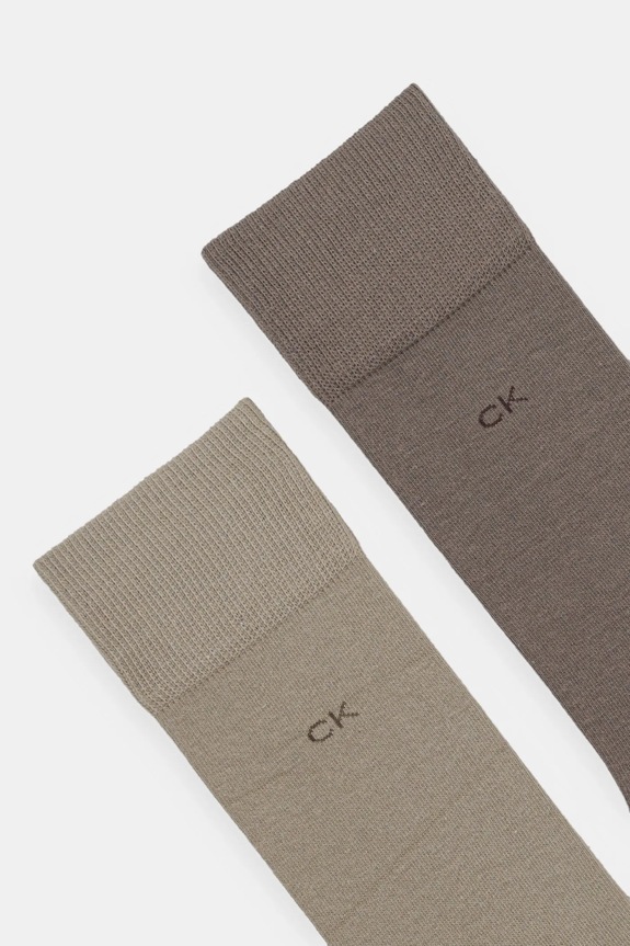 Ponožky Calvin Klein 2-pack 701218631.NOS hnědá AA00