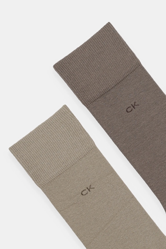 Ponožky Calvin Klein 2-pack 701218631.NOS hnědá AA00